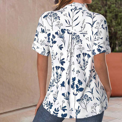 Casual printed blouse for women