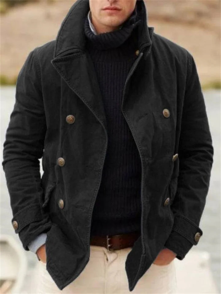 Casual men's jacket with lapel