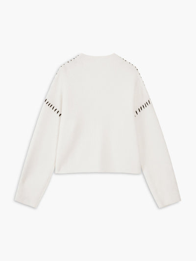 Women's oversized mock neck sweater