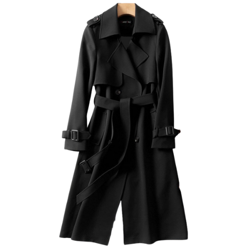 Women's mid-length trench coat