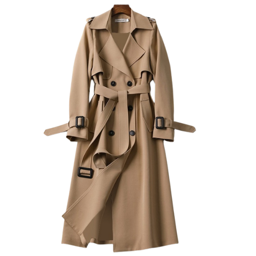 Women's mid-length trench coat