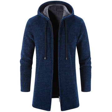 Cozy faux fur zp cardigan