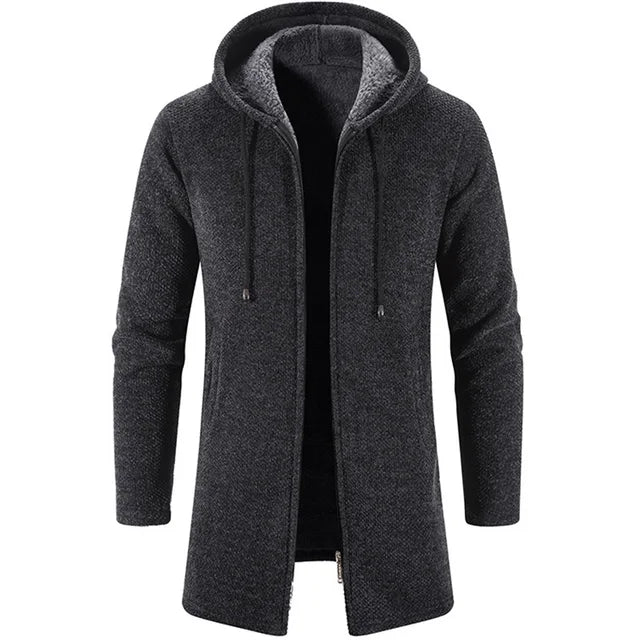 Cozy faux fur zp cardigan