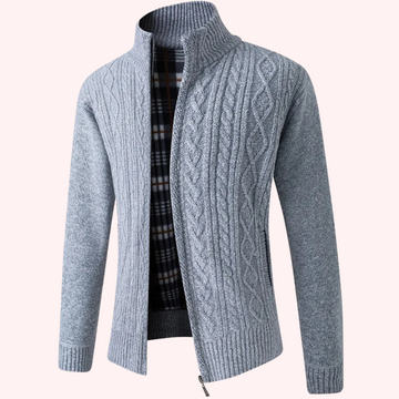 Classic men's vest with zipper for stylish layering