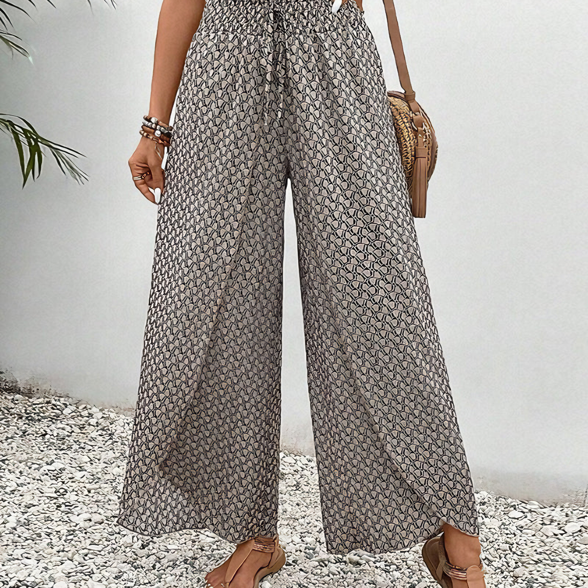 Comfy wide-leg palazzo pants for women