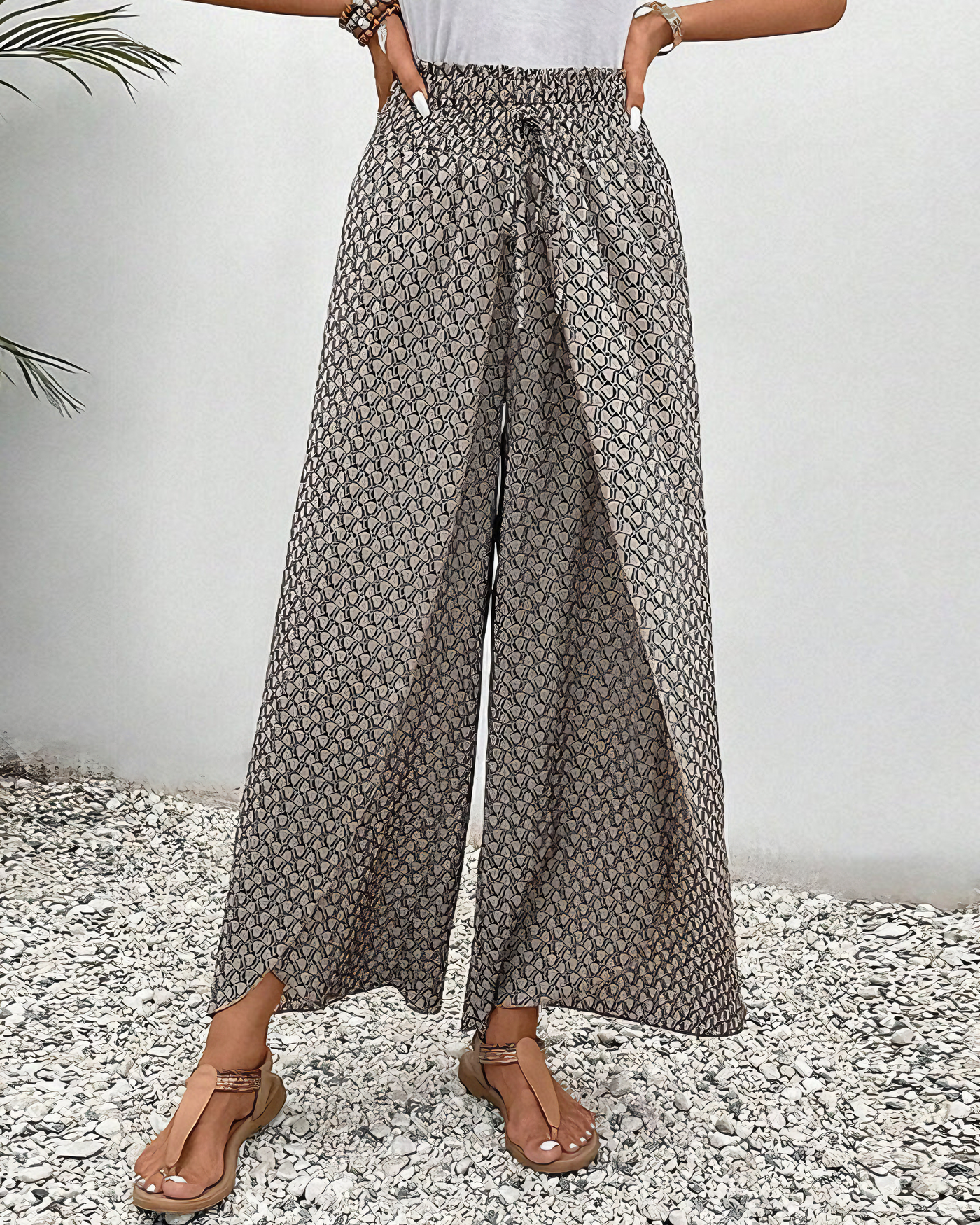 Comfy wide-leg palazzo pants for women