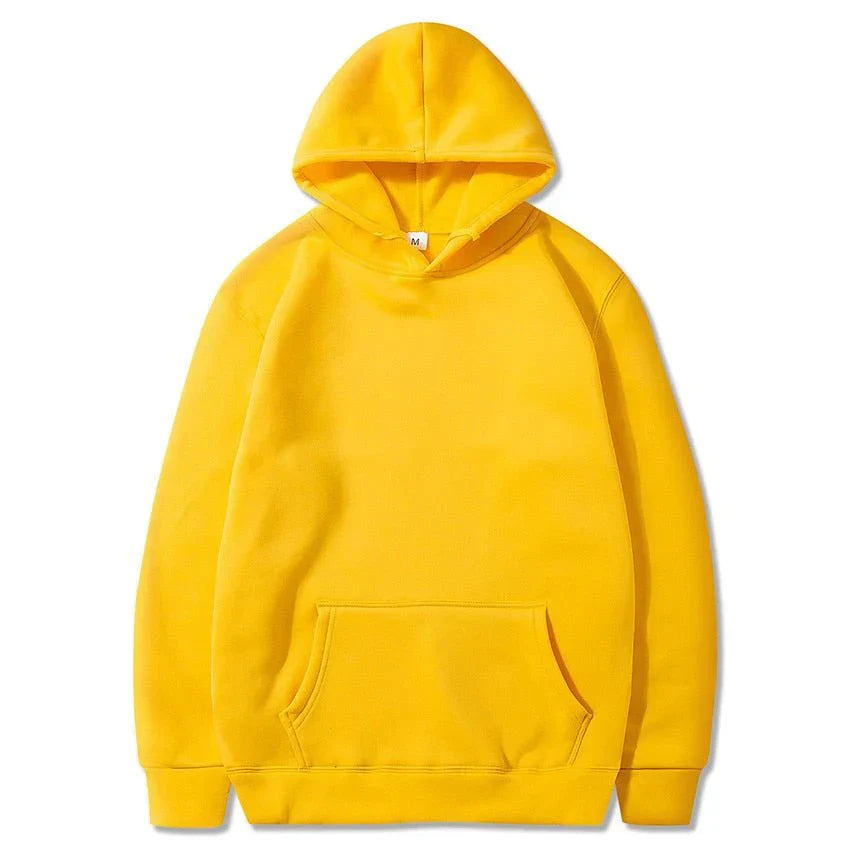 Casual plain hoodie for men