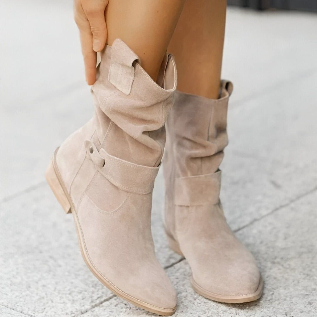 Casual plush boots for cozy outings